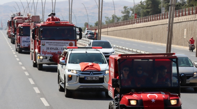 Şanlıurfa'da Kortejli İtfaiye Haftası kutlaması