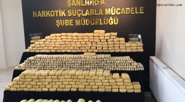 Urfa'da Uyuşturucuya Geçit Yok 270 Kilo Eroin Ele Geçirildi