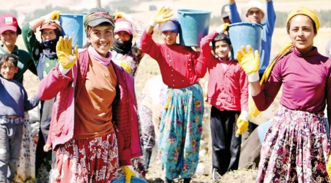 Yükleri büyük Çocuklar Şanlıurfa'dan Erzurum'a Çalışmaya giden..;