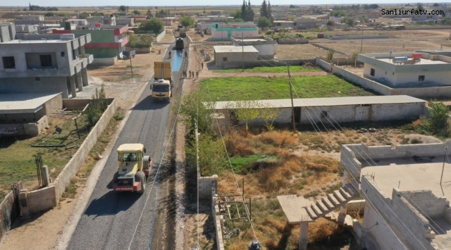 Akçakale'de Yollar Asfaltlanıyor;