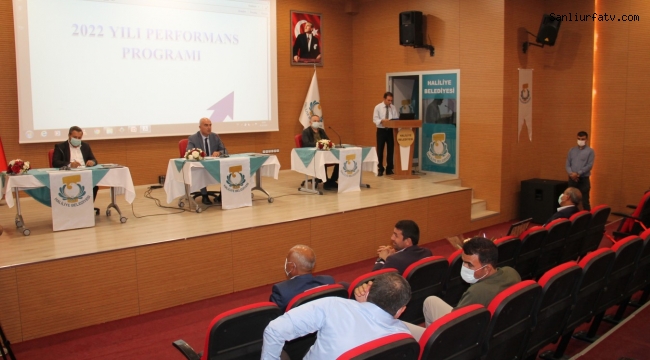 Haliliye Meclisinde 2022 Performans Programı Kabul Edildi;