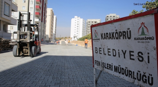 Karaköprü'de Yol Çalışması;