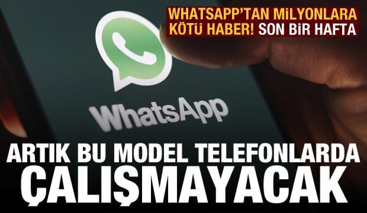 WhatsApp'tan son dakika kararı! telefonlarda çalışmayacak işte listesi;