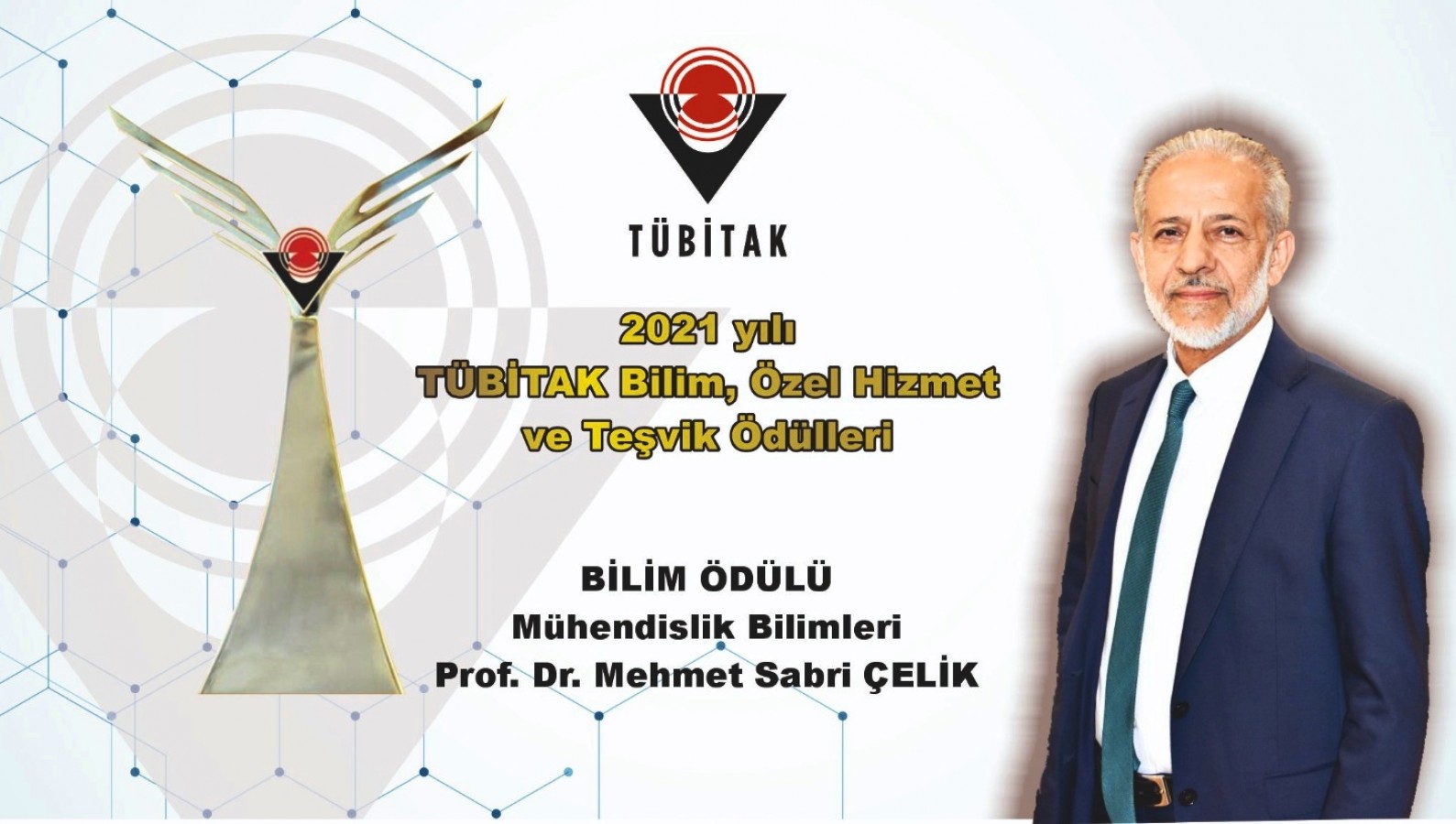 Saygın bilim ödülüne layık görüldü;