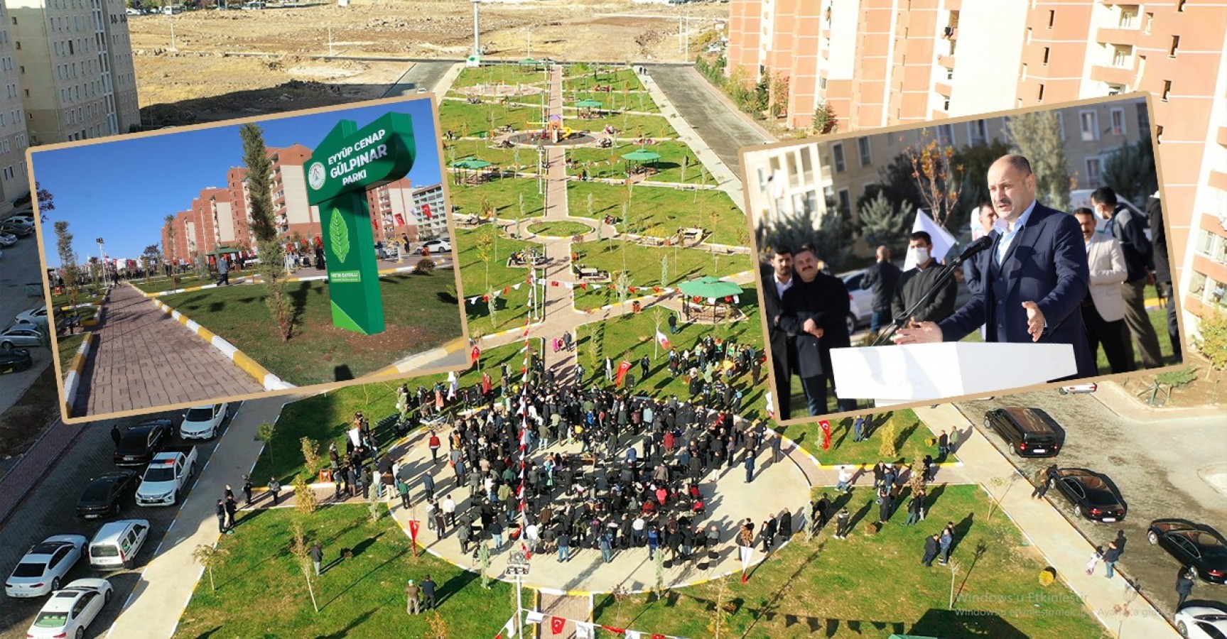 Karaköprü'de Eyüp Cenap Gülpınar Parkı hizmete açıldı;