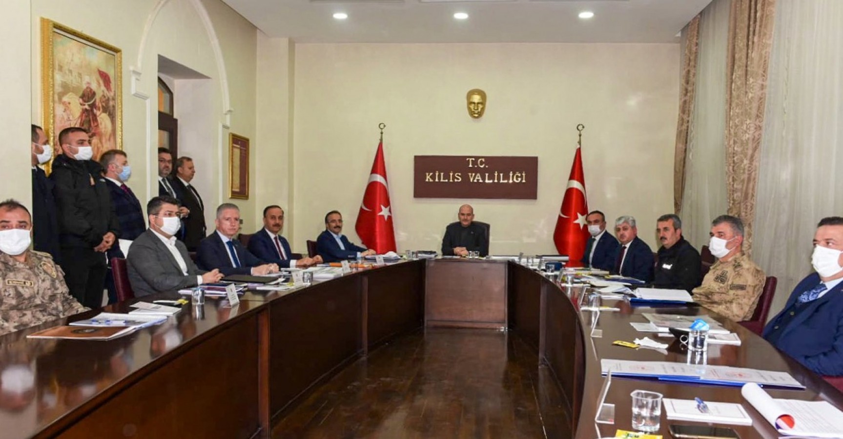 Vali Erin, Kilis'te güvenlik toplantısına katıldı;