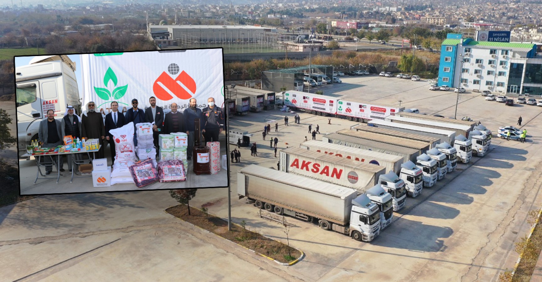 Barış Pınarı bölgesine 21 tır insani yardım;