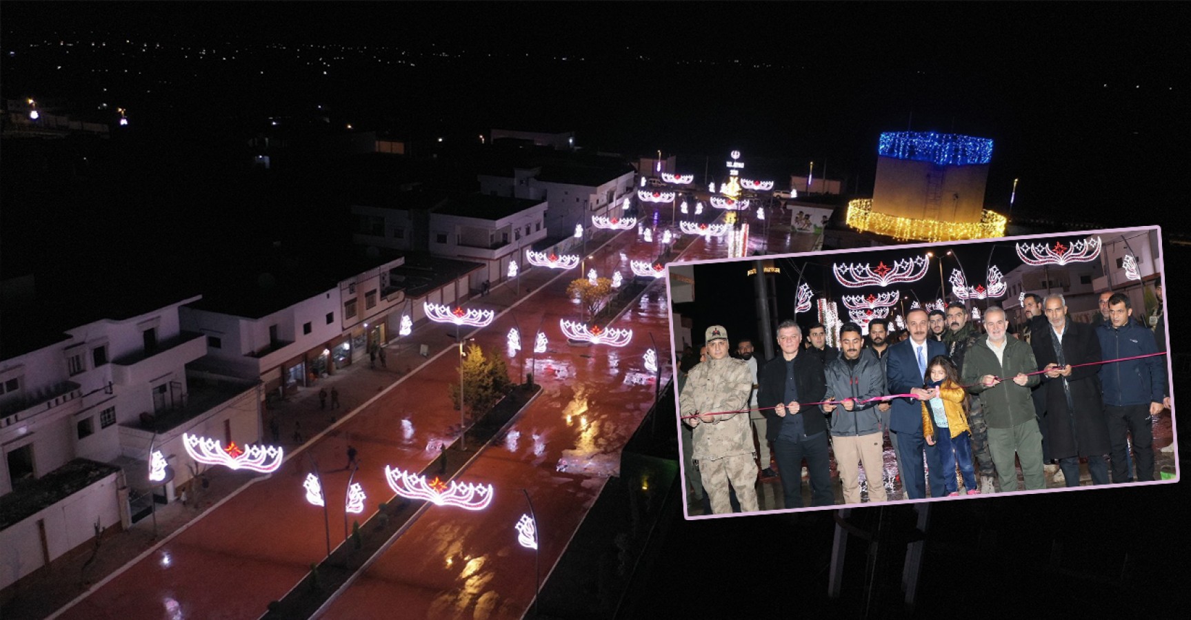 Tel Abyad'da Barış Pınarı Caddesi hizmete açıldı;