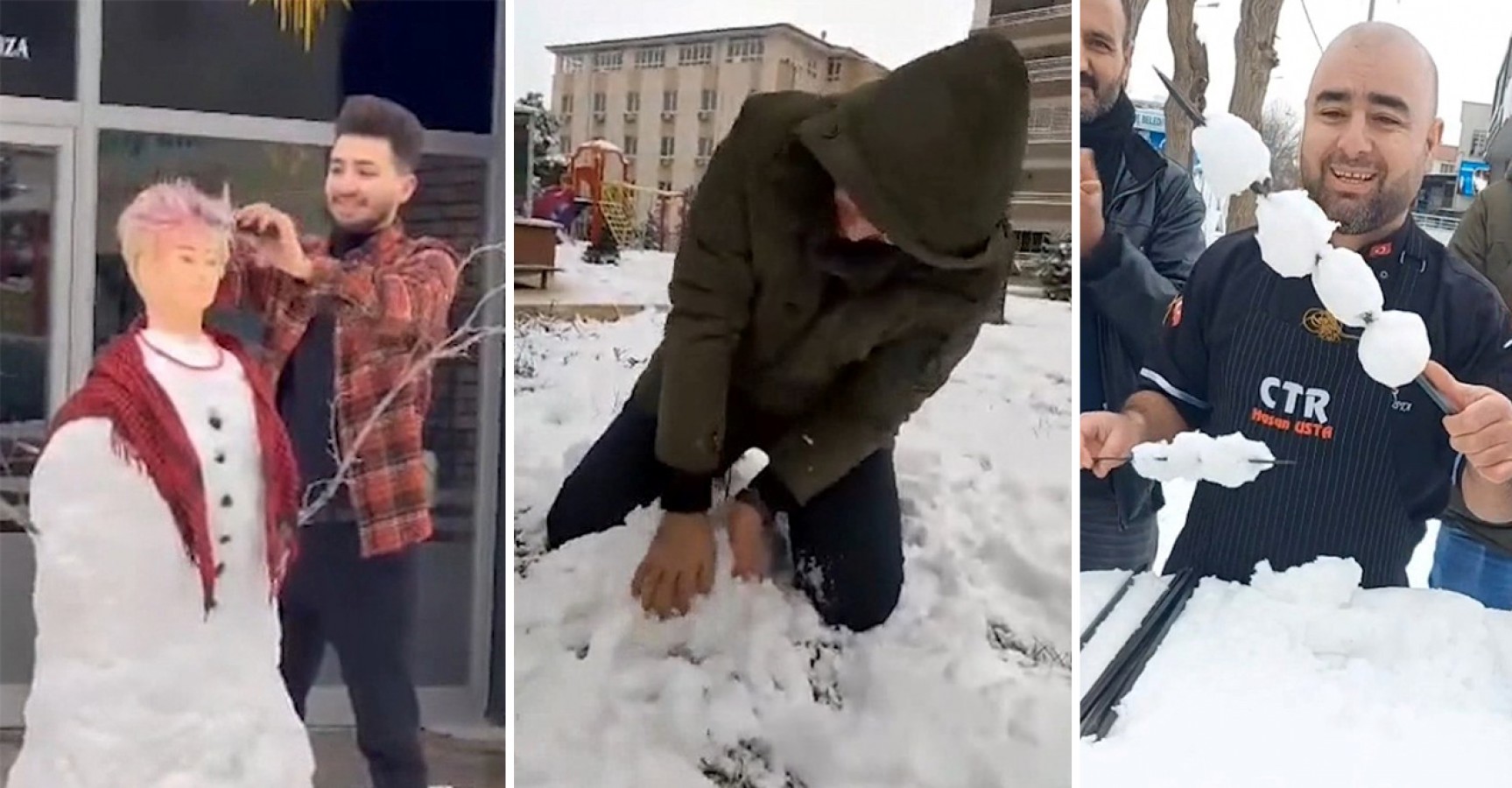 Şanlıurfa'ya has kar temalı paylaşımlar;
