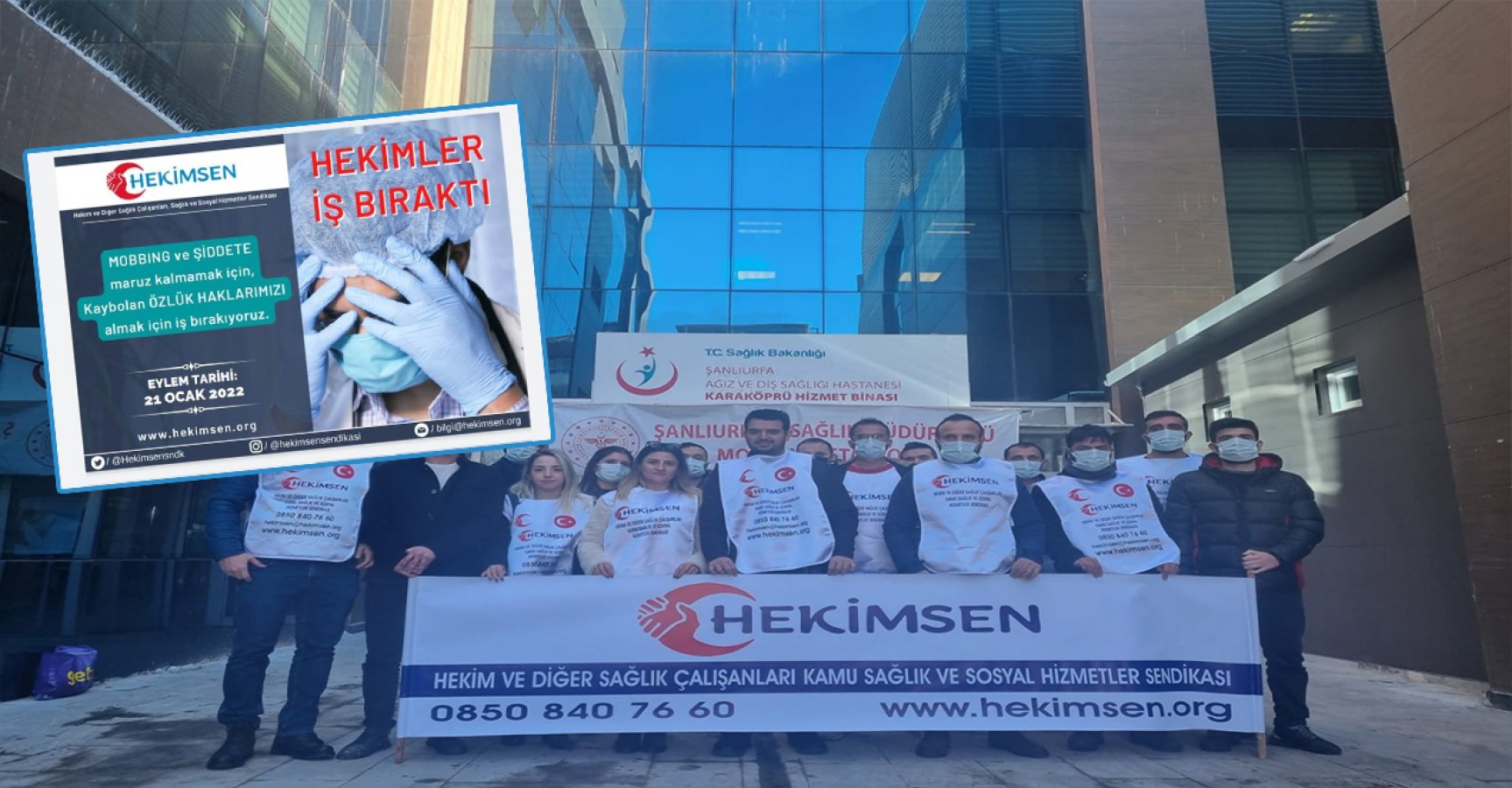 Urfa’da hekimler iş bıraktı;