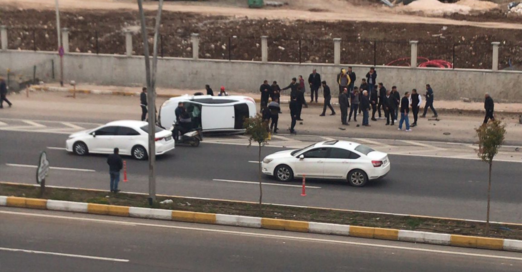 Şanlıurfa'da kaza güvenlik kamerasında;