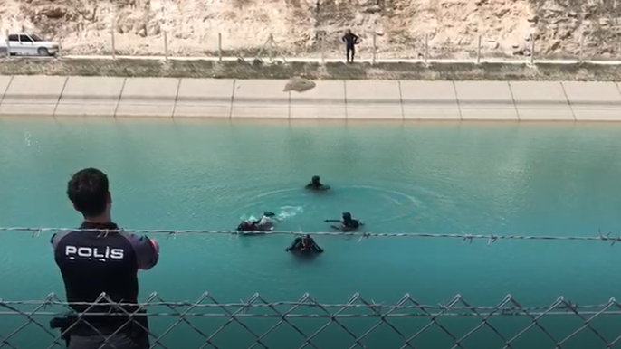 Sulama kanalında kaybolan iki kişiyi arama çalışmaları devam ediyor