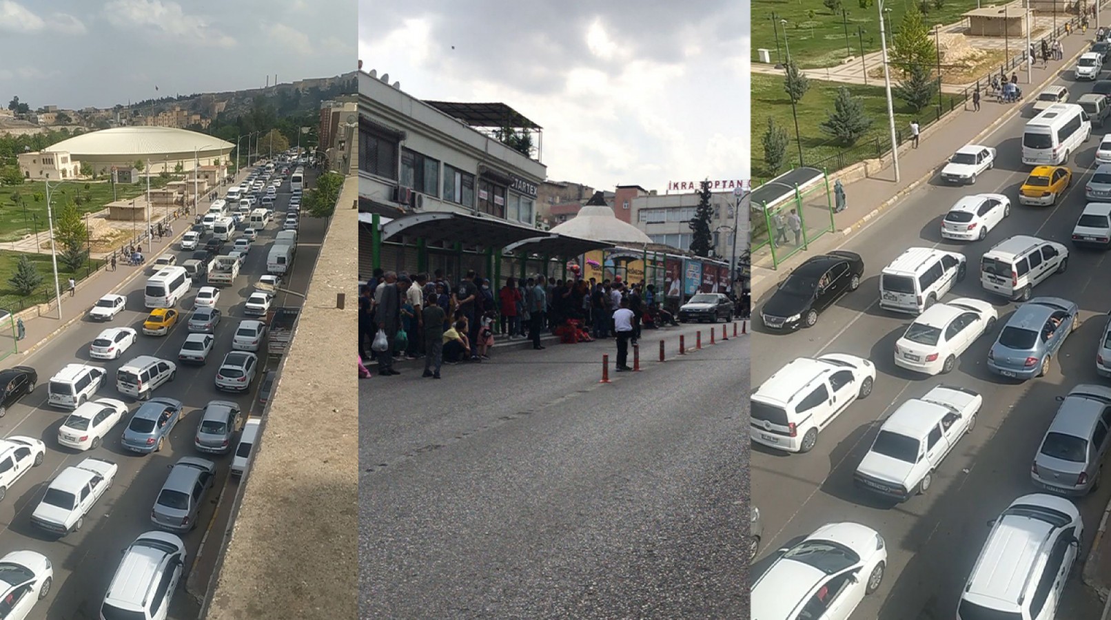 Şanlıurfa'da trafik yoğunluğu isyan ettirdi!;