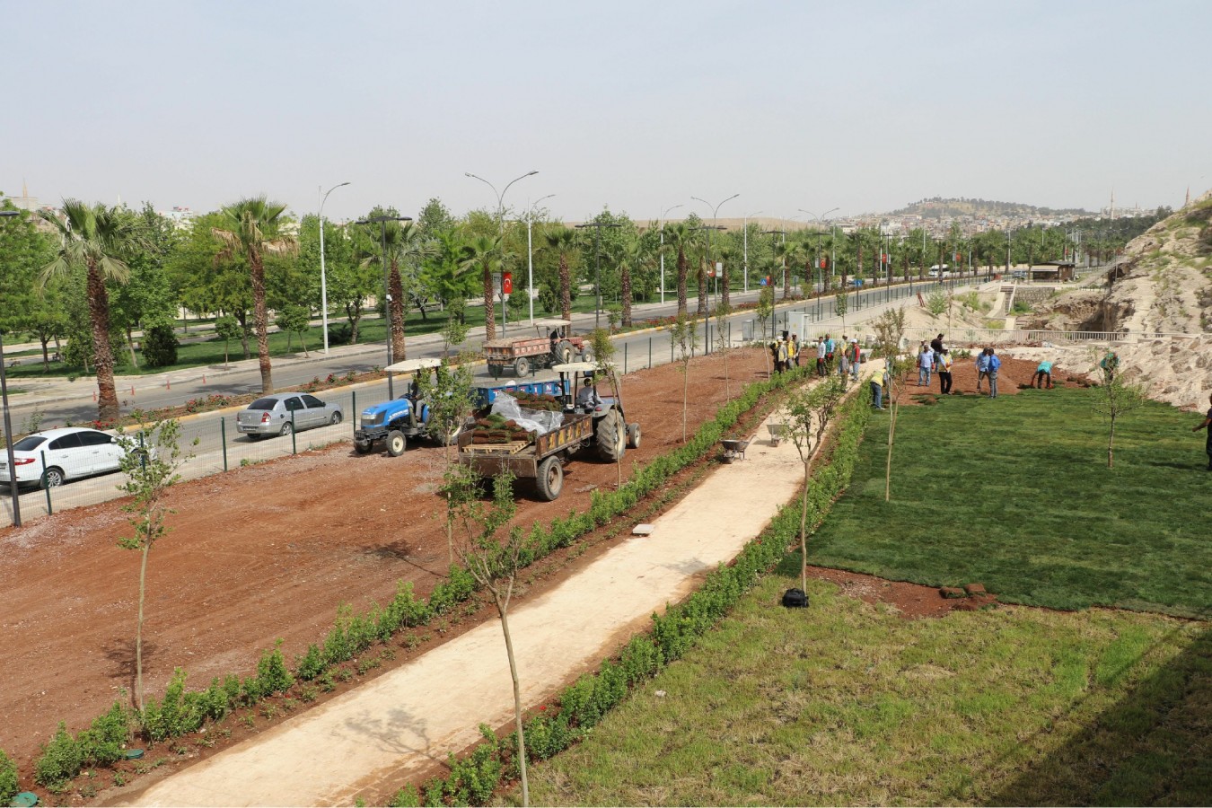 Büyükşehir’den Kızılkoyun Nekropol alanında yeni yeşil alan;