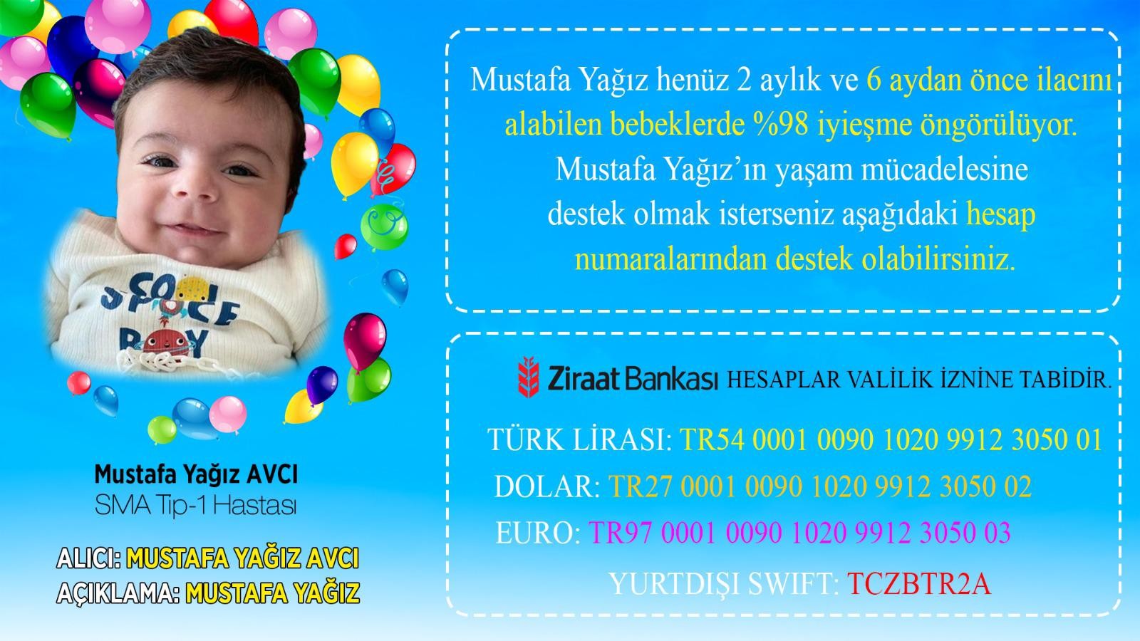 SMA hastası bebek yaşam mücadelesi veriyor;