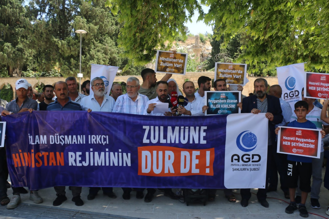 Hindistan’da Müslümanlara yönelik zulümlere Urfa'da tepki