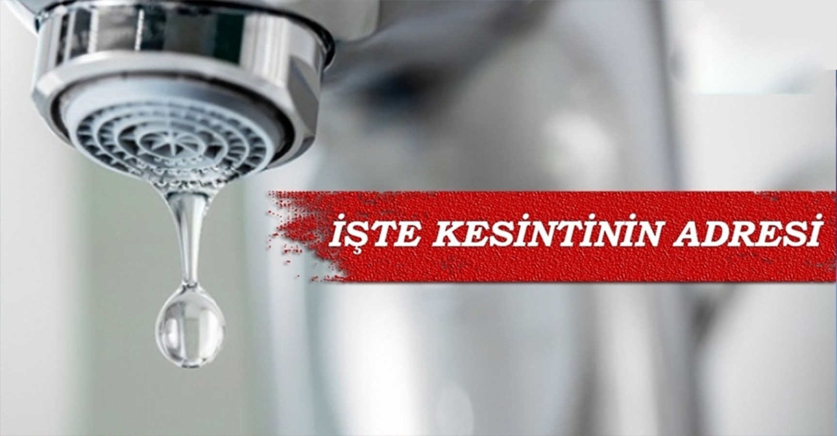 Şanlıurfa'da su kesintisi!;