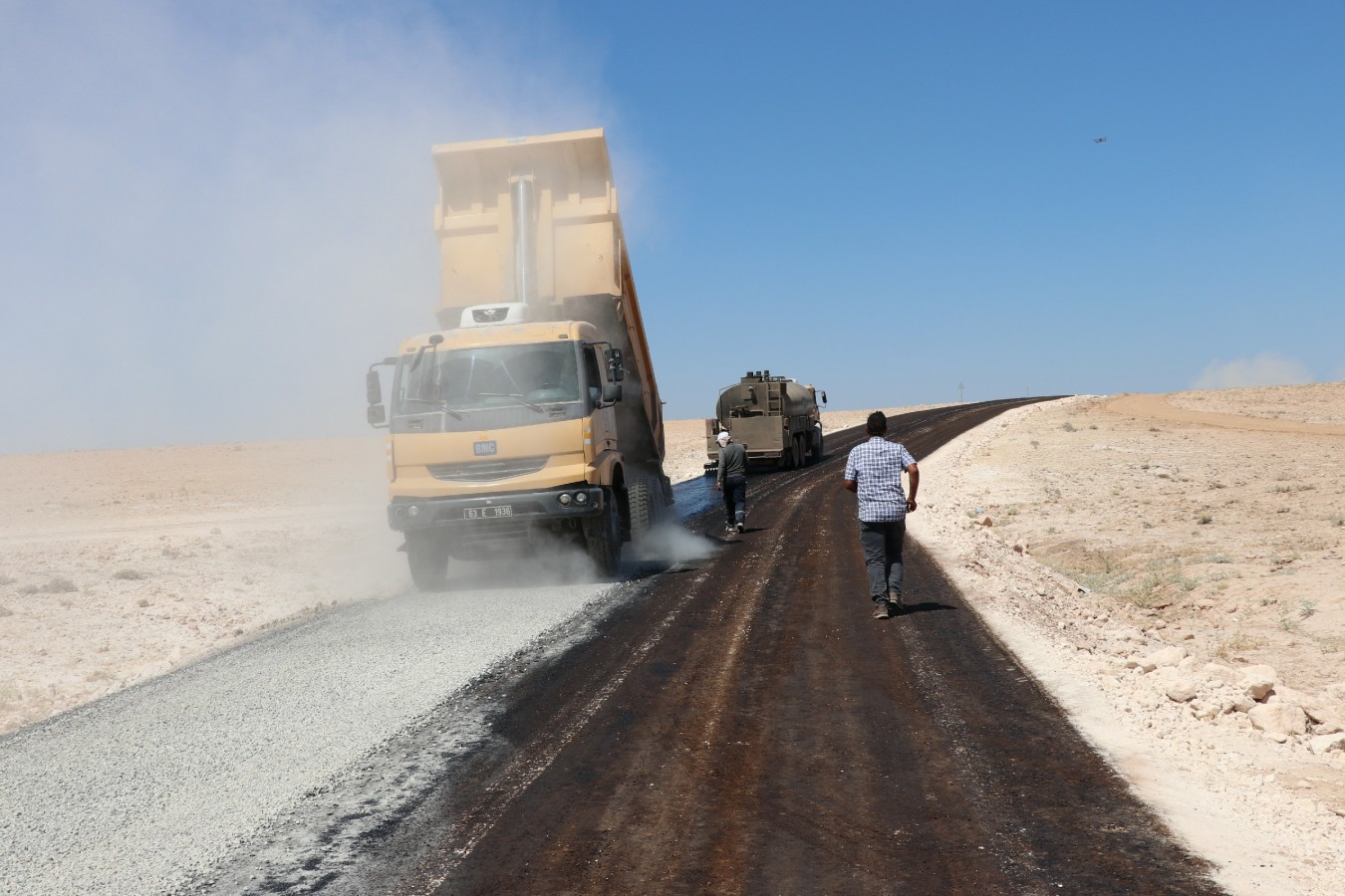 Büyükşehir’den Harran'da asfalt çalışması