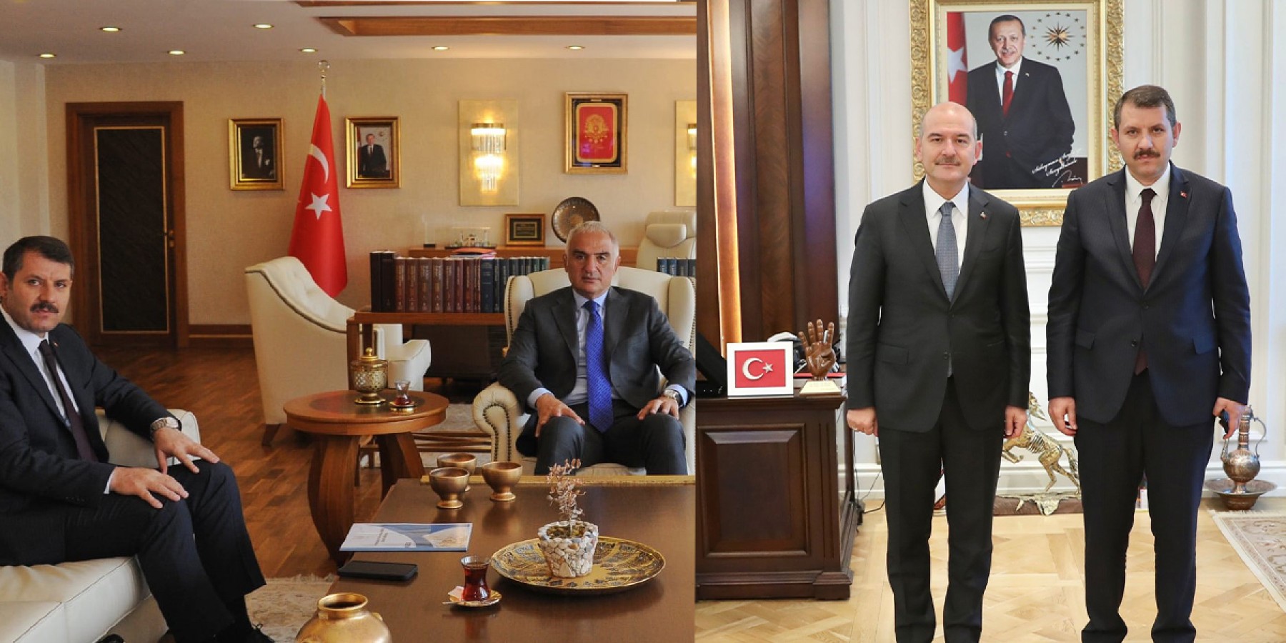 Vali Ayhan Ankara’da bakanlarla görüştü