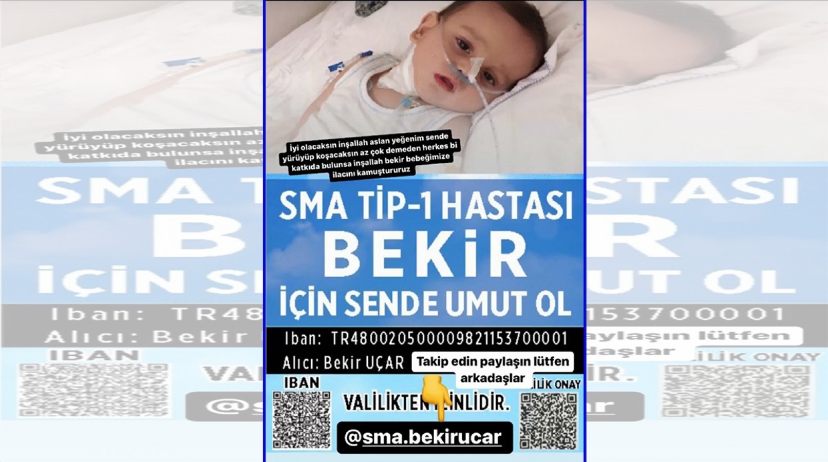 Şanlıurfa'lı SMA Hastası Bekir Bebek İçin Yardım Destek Kampanyası;