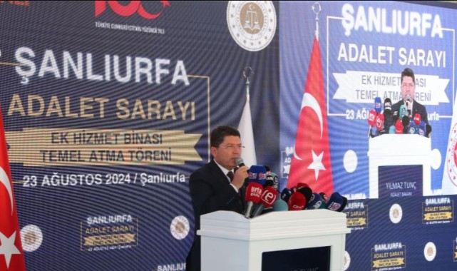 Şanlıurfa Adliyesi Ek Bina Temel Atma Törenine Bakan Tunç ve Milletvekilleri Katıldı