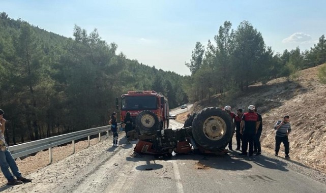 Karaköprü Orman Yolunda Traktör Kazası 1 Ölü..;