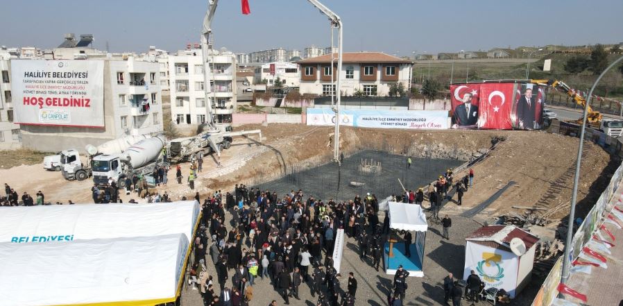 Haliliye Belediyesi Yapımını Üstlendi İlçe Emniyet Müdürlüğünün Temeli Atıldı;