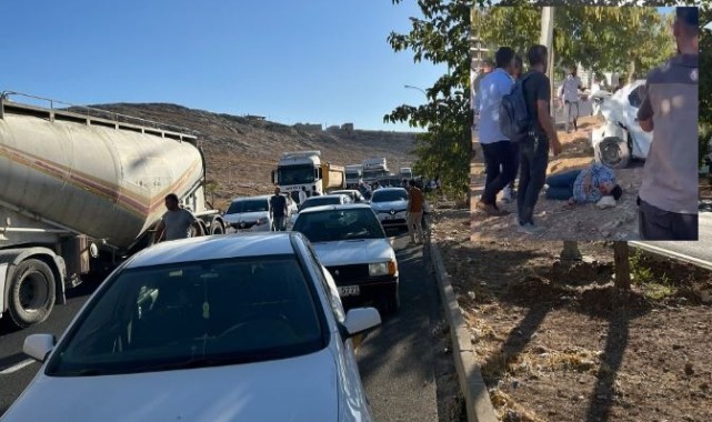 Sondakika Urfa'da Kaza Onlarca Araca Çarptı;