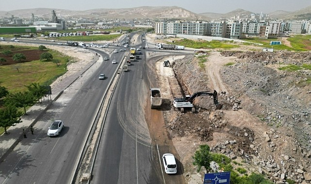 Urfa'da Dert Olan Yenice Kavşağında Çalışma Başlatıldı;