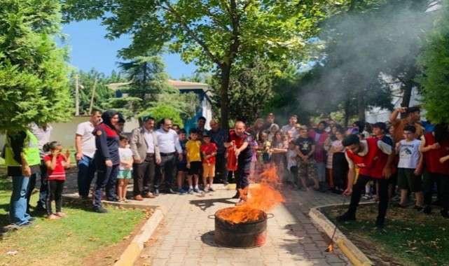 Şanlıurfa İtfaiyesinden Yangın Tatbikatı;