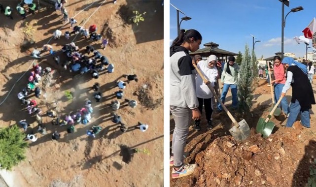 Halfeti'de 100.yıla özel 100 Fidan Dikildi;