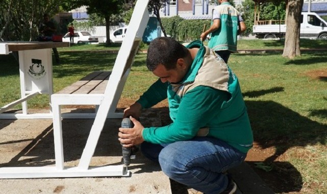 Haliliye'de Parklarda Yenileme ve Peyzaj Çalışması;